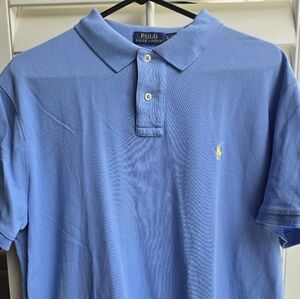 Ralph Lauren Blue Polo Shirt Classic Design